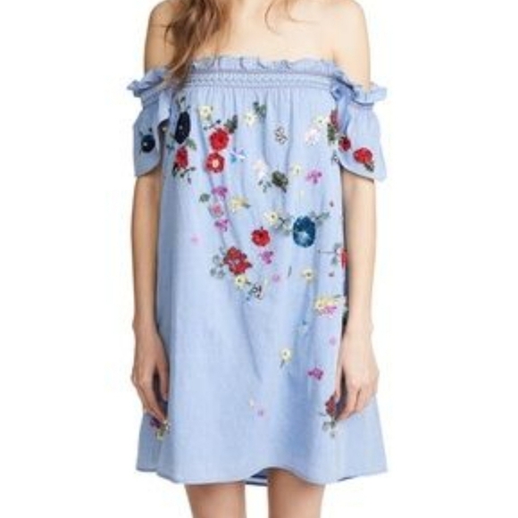 Joie Clairimonde Off-Shoulder Mini Dress - Picture 1 of 14